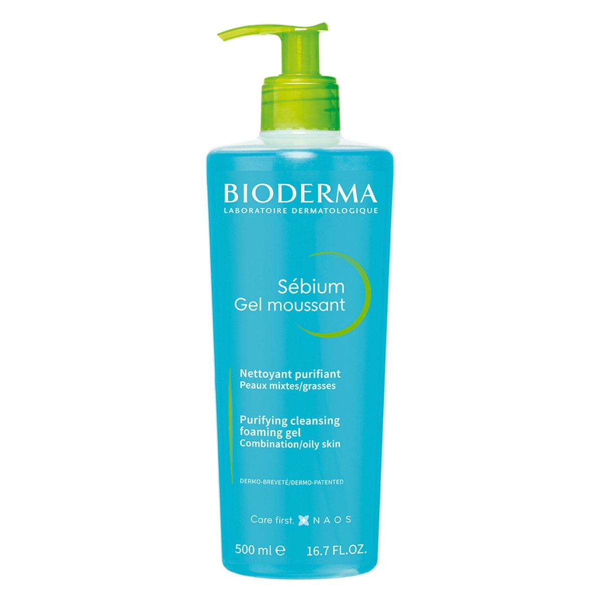 Bioderma Sebium Moussant Purifying Cleansing Foaming Gel For Combination To Oily Skin 500ml