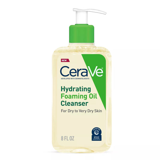 CeraVe Hydrating Foaming Oil Facial Cleanser with Hyaluronic Acid 8oz