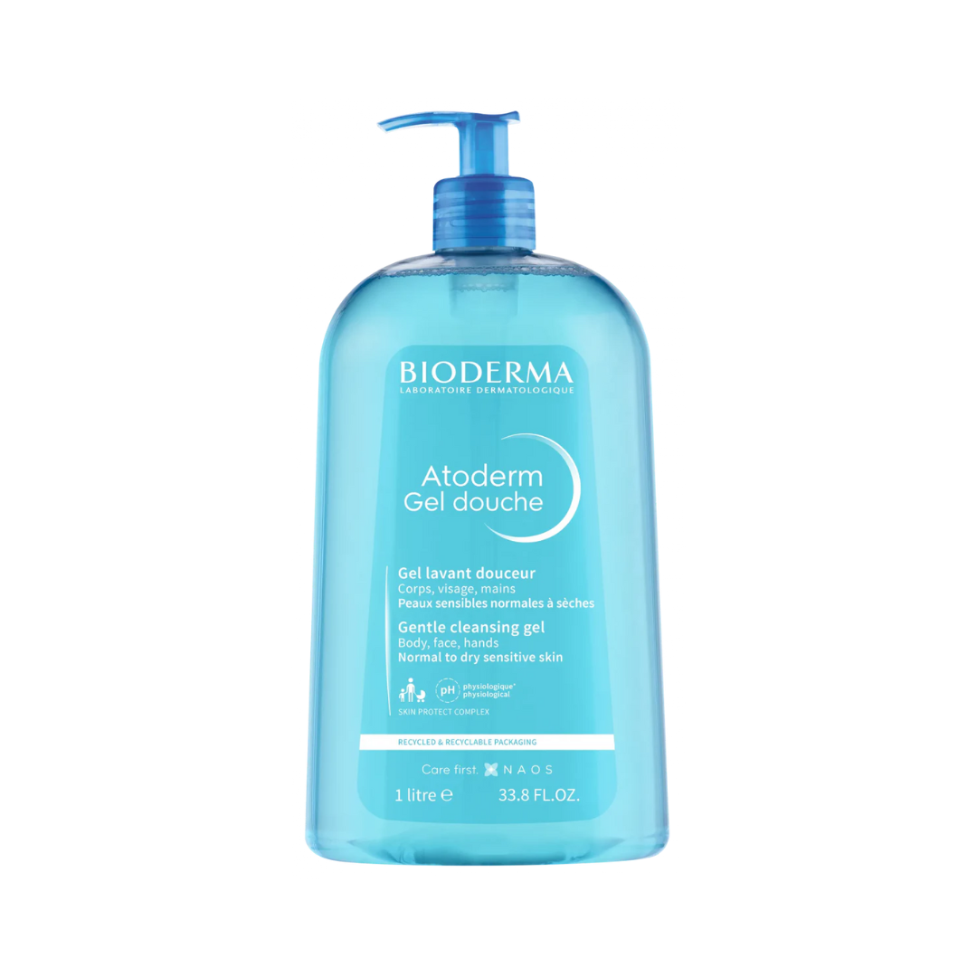 Bioderma Atoderm Gel Douche Gentle Cleansing Gel 1L