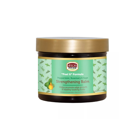 African Pride Feel It Formula Peppermint & Rosemary Hair Strengthening Balm 4oz