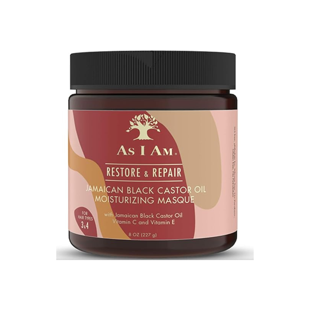 As I Am, Restore & Repair, Jamaican Black Castor Oil Moisturizing Masque 8oz