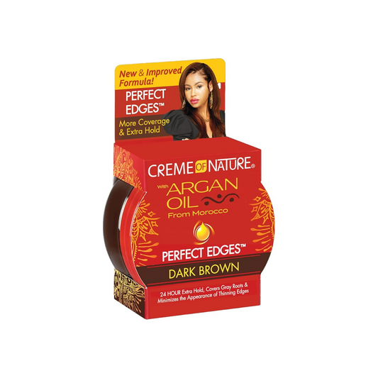 CREME of NATURE Argan Oil Pefect Color Edges [Dark Brown] 2.25oz