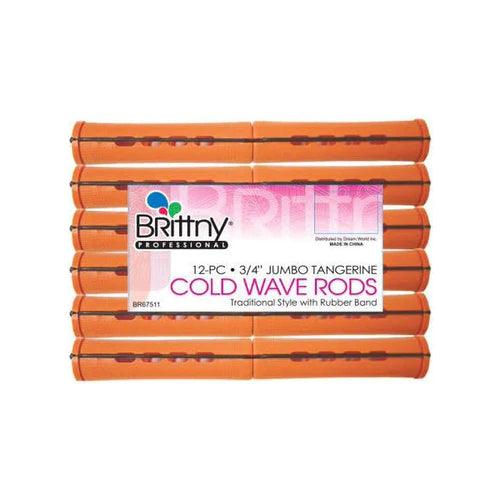 Brittny Cold Wave Rods Jumbo Tangerine - USA Beauty