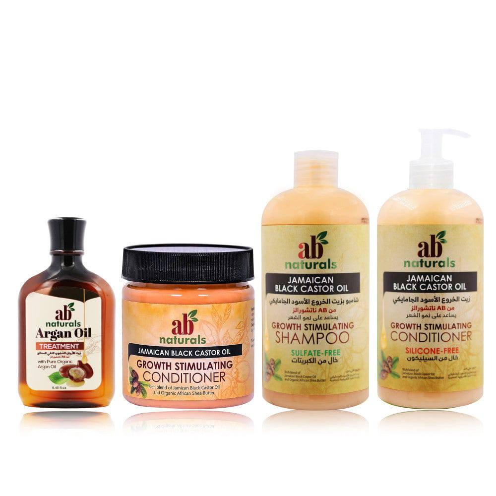 Ab-Naturals-Jamaican-Black-Castor-Oil-Set-Of-4-Pieces - African Beauty Online