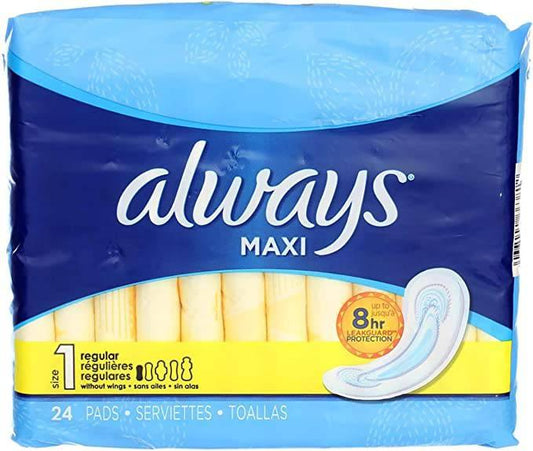 Always Maxi Leak Free Regular Pads 24pcs - African Beauty Online