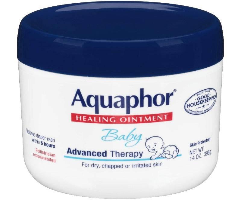 Aquaphor Baby Healing Ointment Advanced Therapy Skin Protectant, Dry Skin and Diaper Rash Ointment, 14 Oz Jar 14 Ounce (Pack of 1) - African Beauty Online