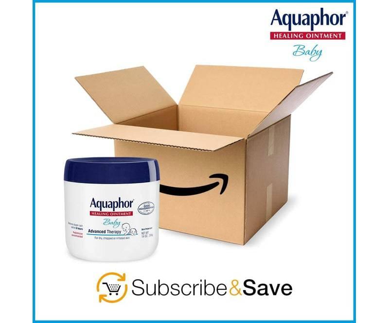 Aquaphor Baby Healing Ointment Advanced Therapy Skin Protectant, Dry Skin and Diaper Rash Ointment, 14 Oz Jar 14 Ounce (Pack of 1) - African Beauty Online