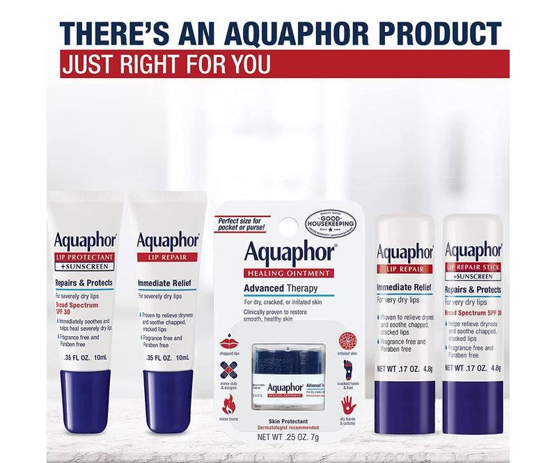 Aquaphor-Lip-Repair-Ointment-Long-Lasting-Moisture-To-Soothe-Dry-Chapped-Lips-35-Fl-Oz-Tube - African Beauty Online