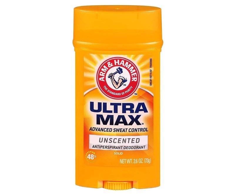 Arm-Hammer-Deodorant-2-6-Ounce-Solid-Ultra-Max-Unscented-76Ml - African Beauty Online