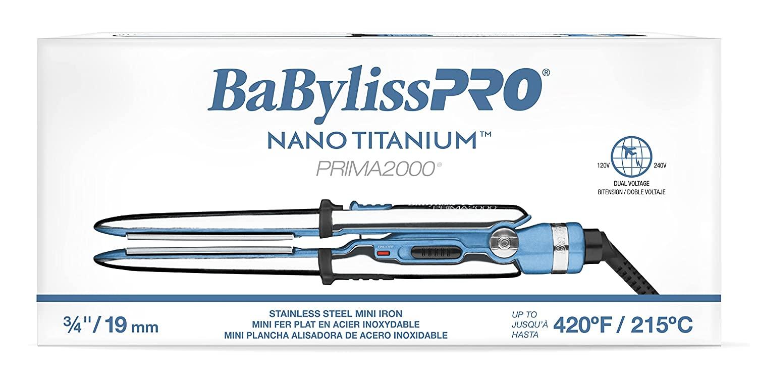 Babybliss pro nano titatium 3/4" stainless steel mini iron - African Beauty Online