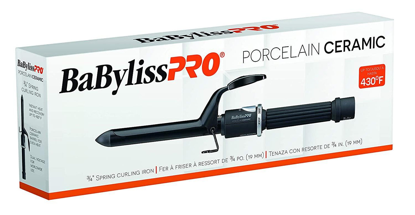 Babybliss pro porcelain ceramic 3/4" curling iron - African Beauty Online