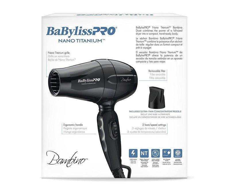 BaBylissPRO Nano Titanium Bambino Compact Dryer - African Beauty Online