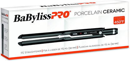 BabylissPRO Porcelain Ceramic 1½ " Straightening Iron - African Beauty Online