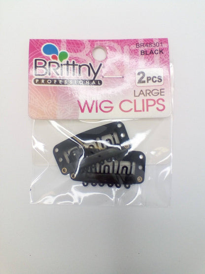 Br Br48301 [black] 2pcs Large Wig Clips - African Beauty Online