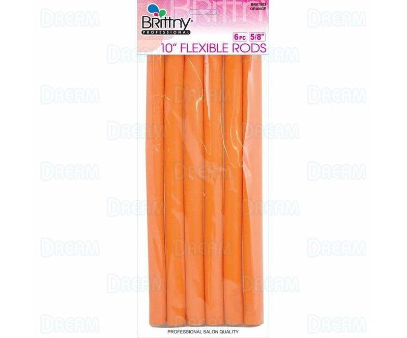 Brittny-Professional-10-Flexible-Rods-Orange-6Pcs - African Beauty Online