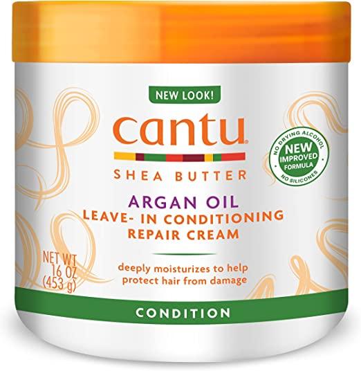 Cantu Argan Oil Leave-In Conditioning Repair Cream, 16oz (453g) - African Beauty Online