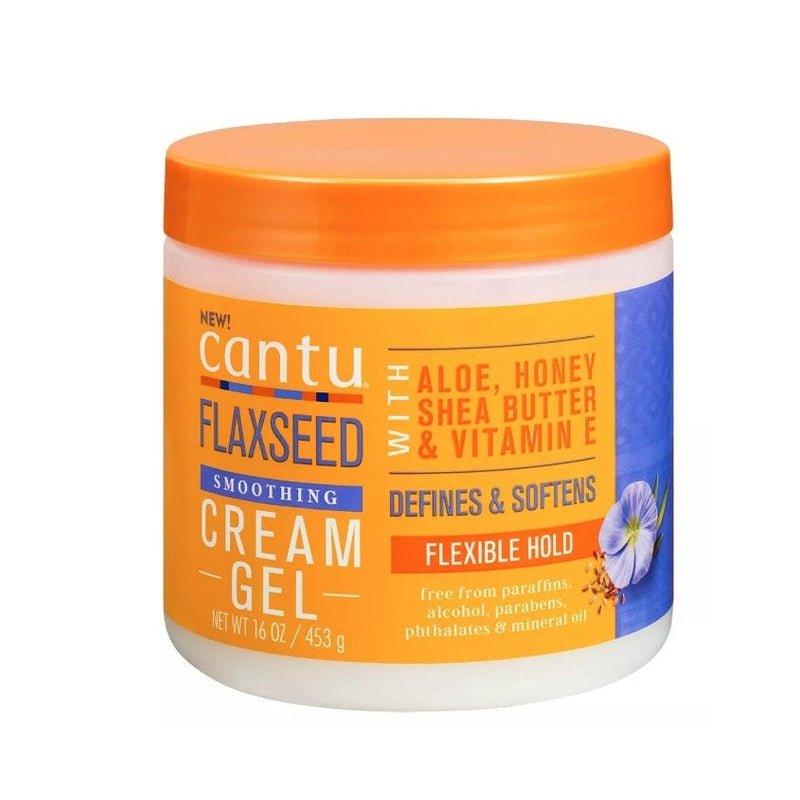 Cantu-Flaxseed-Smoothing-Cream-Gel-16Oz - African Beauty Online