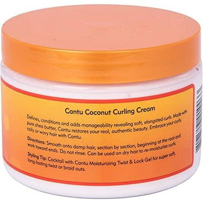 Cantu Shea Butter For Natural Hair Coconut Curling Cream, 12oz (340g) - African Beauty Online