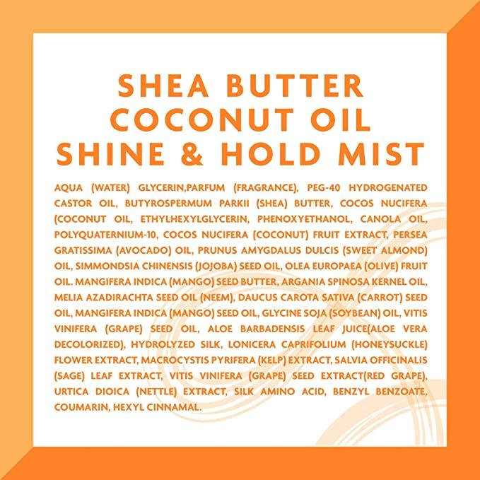 Cantu Shea Butter for Natural Hair Coconut Oil Shine & Hold Mist, 8oz (237ml) - African Beauty Online