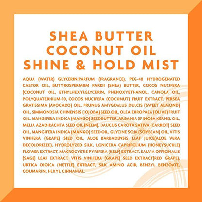 Cantu Shea Butter for Natural Hair Coconut Oil Shine & Hold Mist, 8oz (237ml) - African Beauty Online