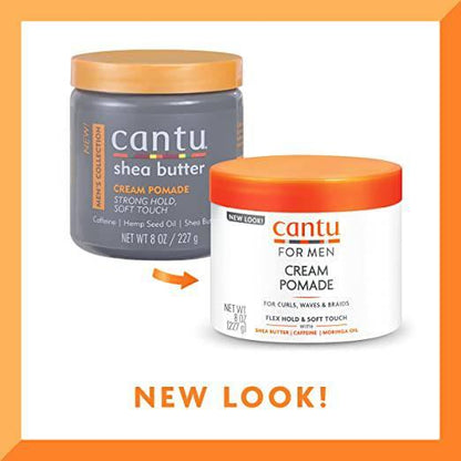 Cantu Shea Butter Men's Collection Cream Pomade, 8oz (227g) - African Beauty Online