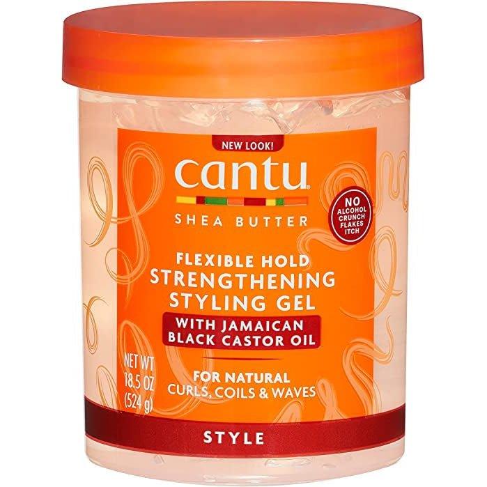 Cantu Shea Butter Strengthening Styling Gel with Jamaican Black Castor Oil, 18.5oz (524g) - African Beauty Online