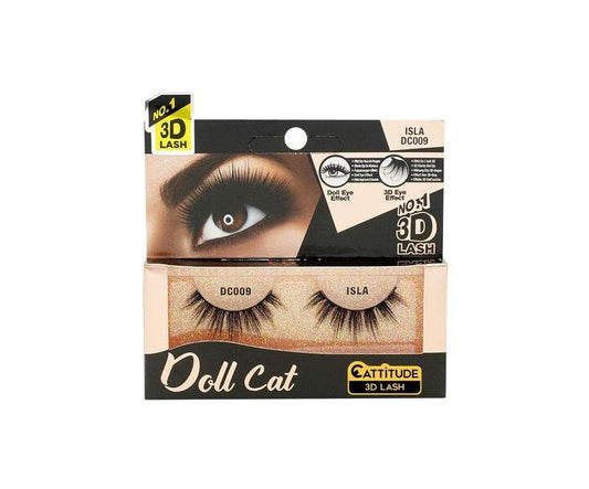 Cattitude-3D-Lashes-Isla-Doll-False-Eyelashes-Lightweight-Reusable-Cruelty-Free - African Beauty Online