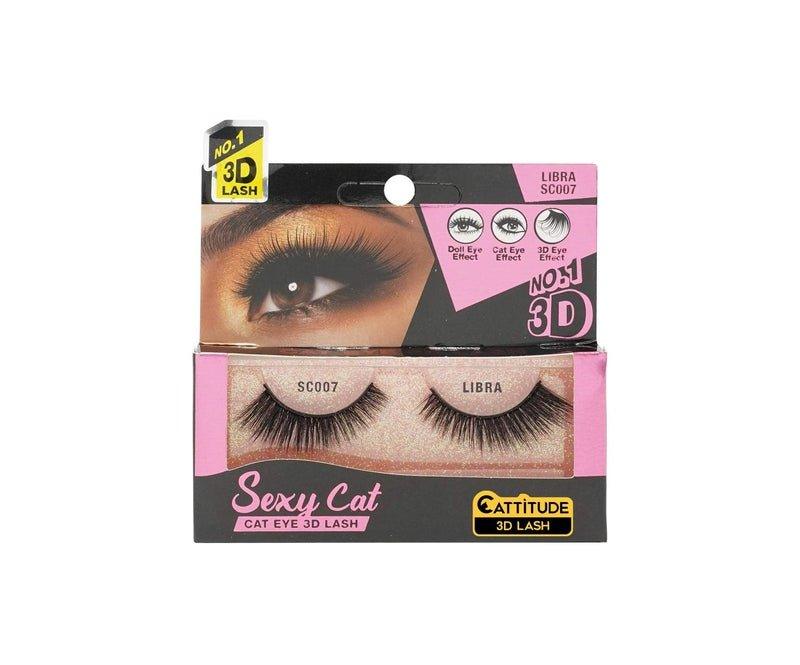 Cattitude-3D-Lashes-Libra-Sexy-Cat-False-Eyelashes-Lightweight-Reusable-Cruelty-Free - African Beauty Online