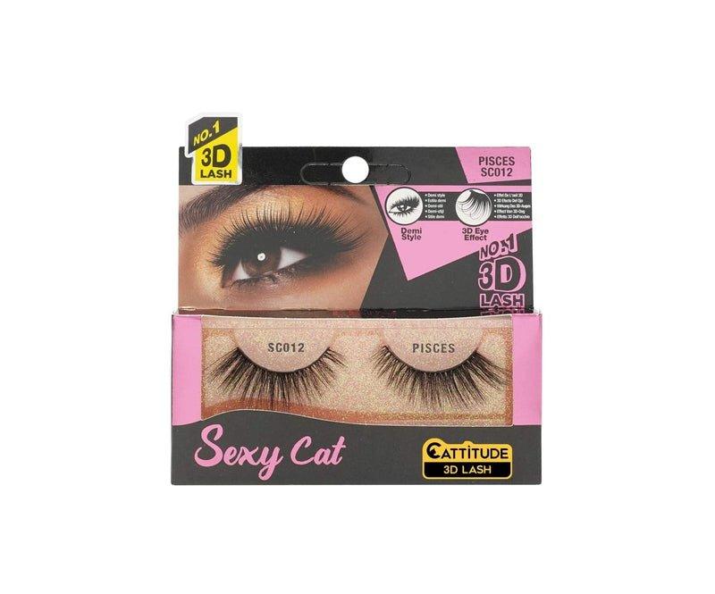 Cattitude-3D-Lashes-Pisces-Sexy-Cat-False-Eyelashes-Lightweight-Reusable-Cruelty-Free - African Beauty Online