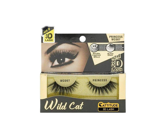 Cattitude-3D-Lashes-Princess-Wild-Cat-False-Eyelashes-Lightweight-Reusable-Cruelty-Free - African Beauty Online