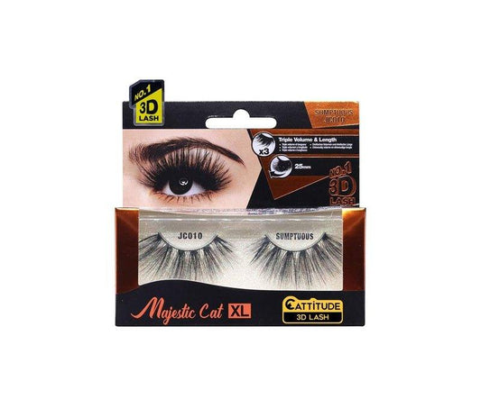 Cattitude-3D-Lashes-Sumptuous-Majestic-Cat-25Mm-Lightweight-Reusable-Cruelty-Free - African Beauty Online