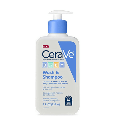 Cerave-Baby-Wash-Shampoo-Fragrance-Paraben-Sulfate-Free-Shampoo-For-Tear-Free-Baby-Bath-Time-8-Ounce - African Beauty Online