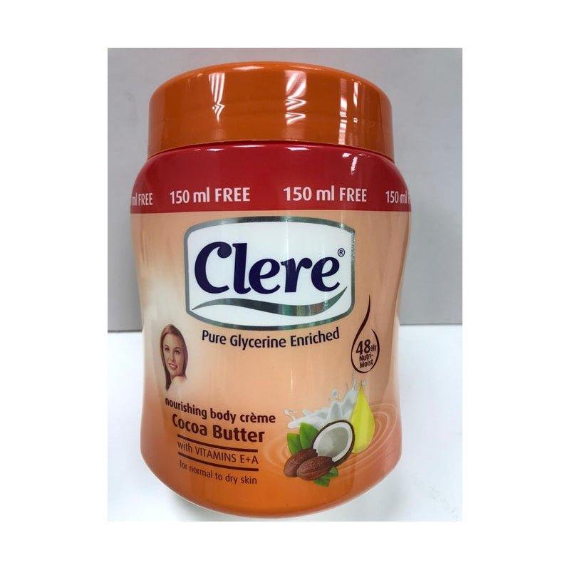 Clere-Cocoa-Butter-Nourishing-Body-Cream-With-Bonus-500Ml - African Beauty Online