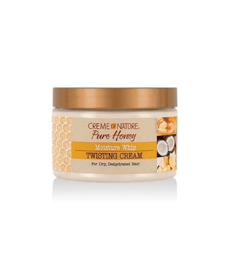 Creme Of Nature, Curl Cream for Curly Hair, Pure Honey Moisture Whip Twisting Cream for Dry Dehydrated Hair, 11.5oz - USA Beauty Imports Online