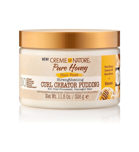 Creme of Nature, Curl Pudding, Pure Honey and Banana Collection, For Over Processed Damages Hair 11.5oz - USA Beauty Imports Online