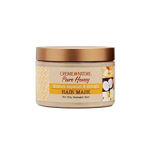 Creme Of Nature Pure Honey Moisture Replenish & Strength Hair Mask, 11.5oz - African Beauty Online