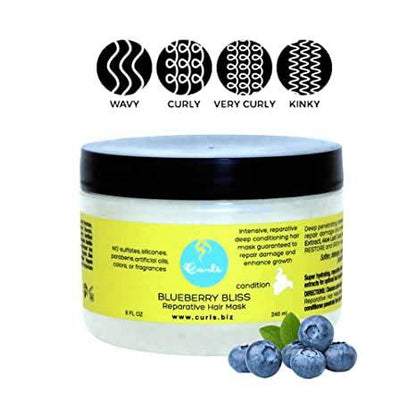 Curls Blueberry Bliss Hair Mask 8oz - African Beauty Online