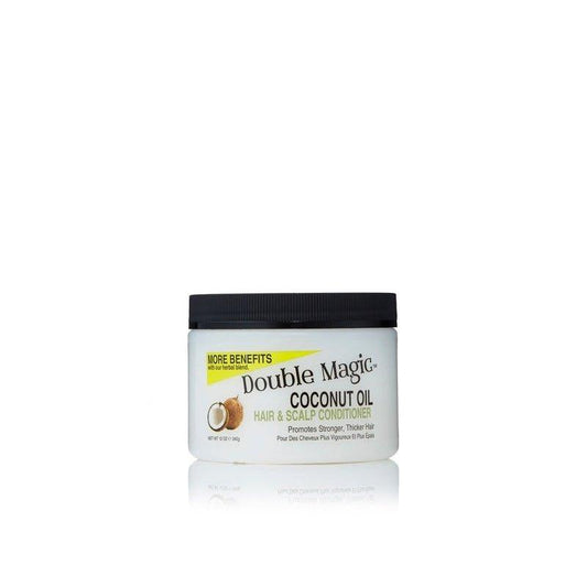 Double-Magic-Coconut-Oil-Hair-Scalp-Conditioner-12Oz - African Beauty Online