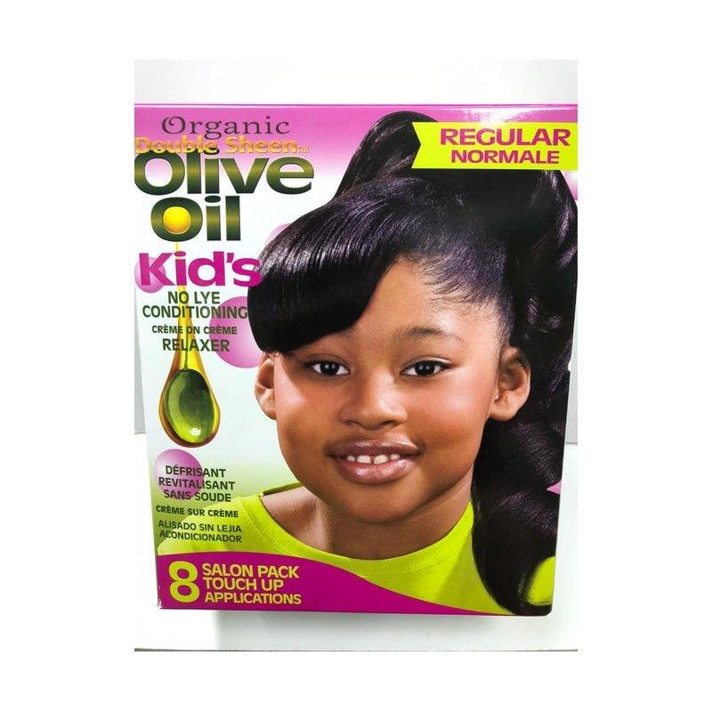 Double-Sheen-Organic-Olive-Oil-Kids-No-Lye-Conditioning-Creme-On-Creme-Relaxer-8-Touch-Up-Application-Regular - African Beauty Online