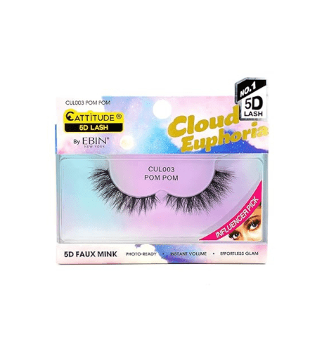 EBIN Cattitude 5D Lash Cloud Euphoria Pom Pom - USA Beauty Imports Online