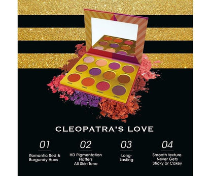 EBIN NEW YORK Cleopatra's Love - Secret of Pharaoh Eyeshadow Palette, Highly Pigmented and Blendable, Cruelty-Free, Long-Lasting Matte & Shimmer - African Beauty Online