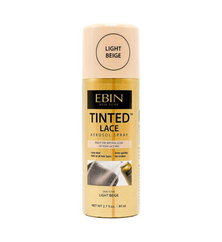 EBIN NEW YORK Tinted Lace Aerosol Spray – Light Beige 2.7 Oz - USA Beauty Imports Online