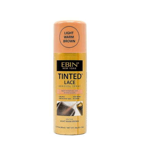 EBIN NEW YORK Tinted Lace Aerosol Spray - Light Warm Brown 2.7oz - USA Beauty Imports Online