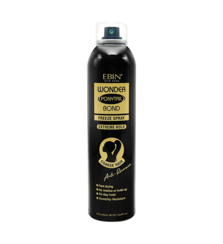 EBIN NEW YORK Wonder Ponytail Bond Freeze Spray Extreme Firm Hold - Coarse Hair 8oz - USA Beauty Imports Online