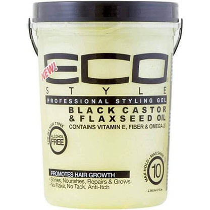 Eco Style Gel [black castor & flax] 5LBS - African Beauty Online