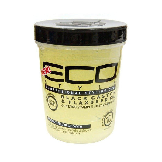 Eco-Styler-Professional-Styling-Gel-Black-Castor-Flaxseed-Oil-32Oz - African Beauty Online