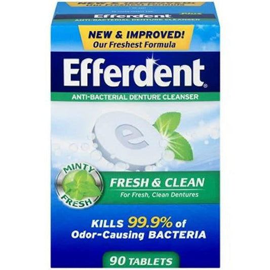 Efferdent Plus Fresh & Clean Denture & Retainer Cleanser 90ct - African Beauty Online