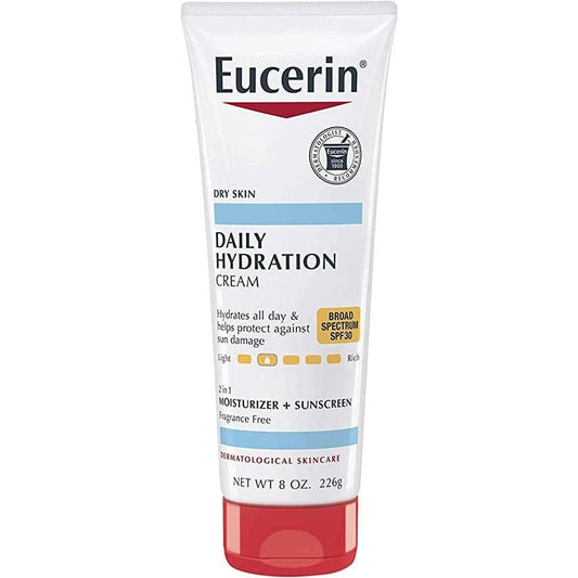 Eucerin Dry Skin Daily Hydration Cream 8oz - African Beauty Online