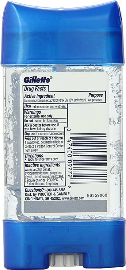 Gillette Clear Gel [Cool Wave] Deodorant 3.8oz - African Beauty Online