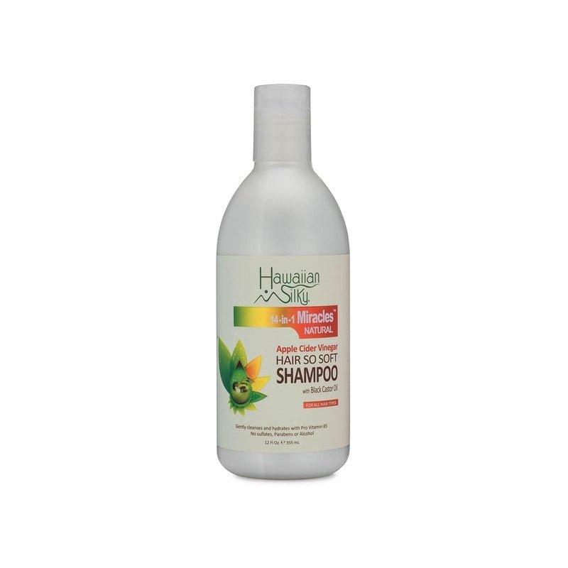 Hawaiian-Silky-Apple-Cider-Vinegar-Hair-So-Soft-Shampoo-With-Black-Castor-Oil-12Oz - African Beauty Online